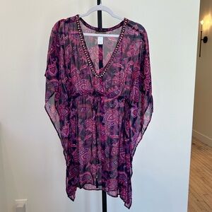 Must have Floral Tie V-Neck Swim Cover